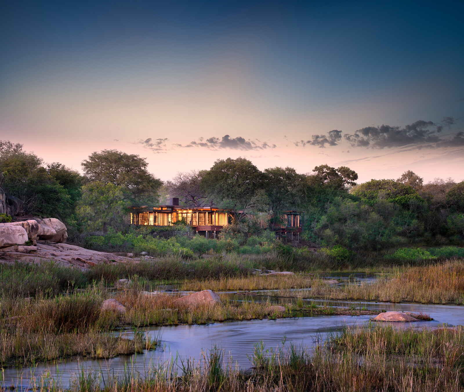 andBeyond Tengile River Lodge: Lage der Lodge am Sand River andBeyond Tengile River Lodge: Lage der Lodge am Sand River