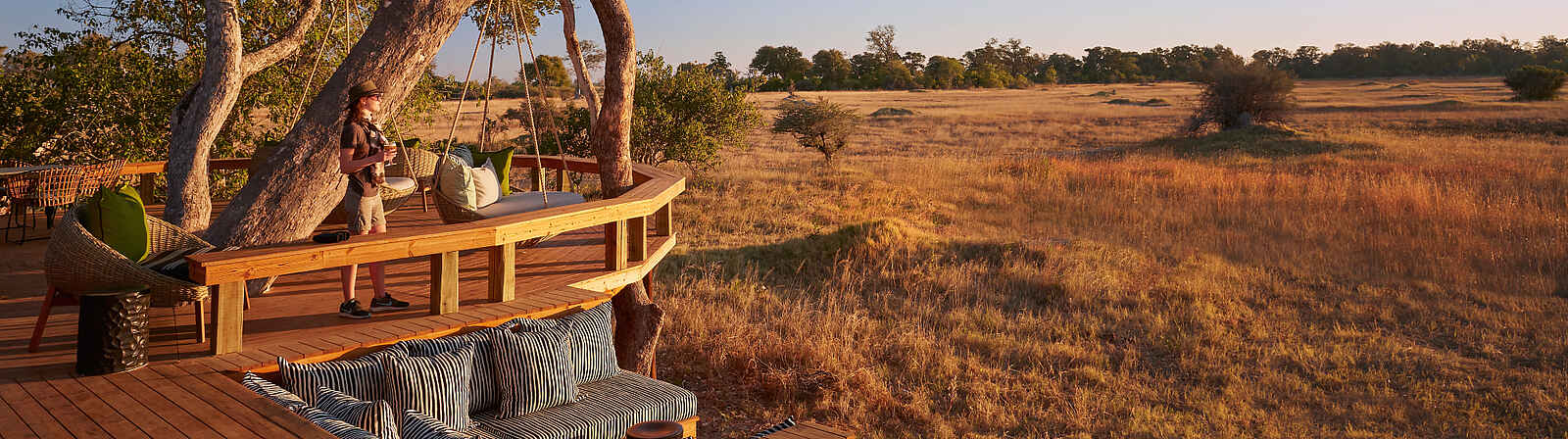 Tuludi Camp: Beobachtungsdeck Tuludi Camp: Beobachtungsdeck