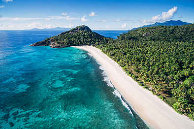 North Island: Der Hauptstrand aus der Vogelperspektive North Island: Der Hauptstrand aus der Vogelperspektive