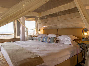Kubu Kubu Tented Camp: Bett mit Ausblick Kubu Kubu Tented Camp: Bett mit Ausblick