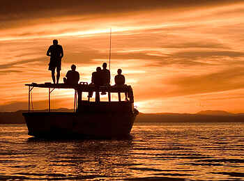 Mumbo Island Camp: Sonnenuntergang Mumbo Island Camp: Sonnenuntergang