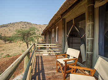 Kubu Kubu Tented Camp: Private Veranda Kubu Kubu Tented Camp: Private Veranda