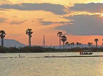 Roho ya Selous Camp: Bootsfahrt Roho ya Selous Camp: Bootsfahrt