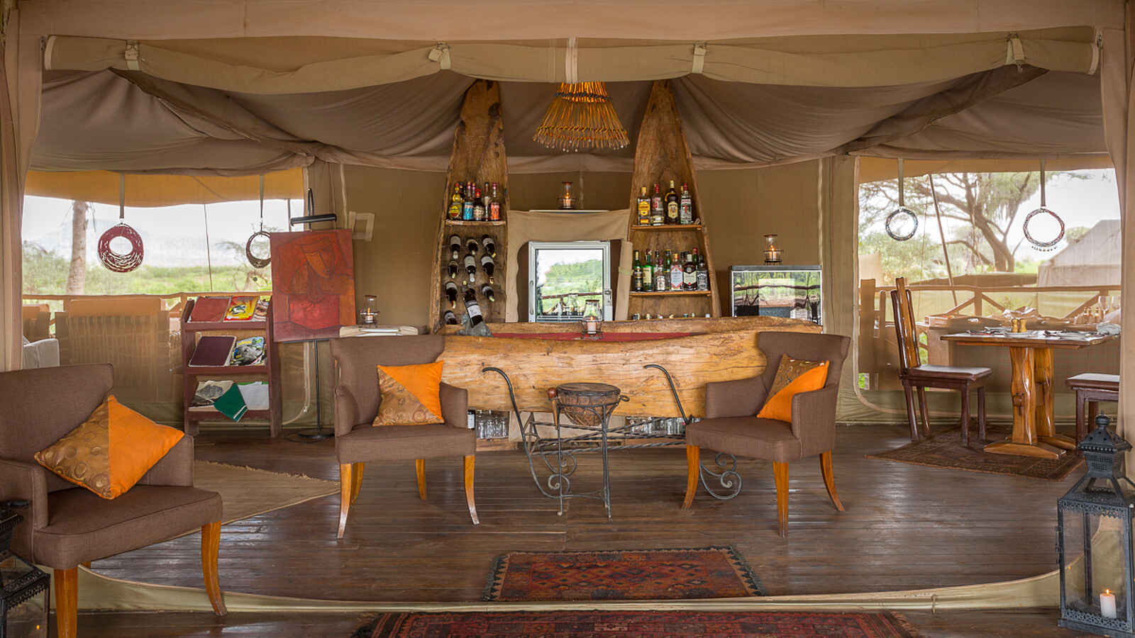 Elephant Bedroom Camp: Lounge und Bar Elephant Bedroom Camp: Lounge und Bar