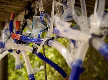 Mumbo Island Camp: Tauchausrüstung Mumbo Island Camp: Tauchausrüstung