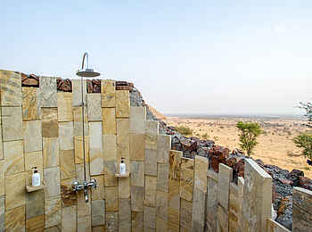 Kubu Kubu Tented Camp: Outdoor-Dusche Kubu Kubu Tented Camp: Outdoor-Dusche