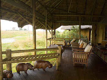 Lebala Camp: Blick aus der Lounge Lebala Camp: Blick aus der Lounge