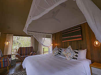 Muzimu Lodge: Ein Doppelzimmer Muzimu Lodge: Ein Doppelzimmer