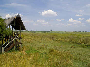 Lebala Camp: Vogelbeobachtungsplattform Lebala Camp: Vogelbeobachtungsplattform