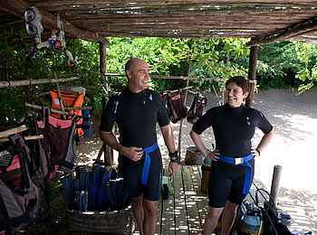 Mumbo Island Camp: Taucher Mumbo Island Camp: Taucher