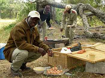 MalaMala Camp: Frühstücksimbiss im Busch MalaMala Camp: Frühstücksimbiss im Busch
