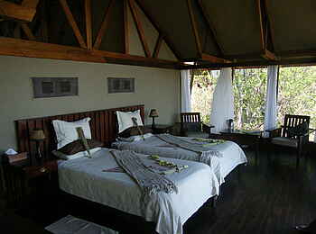 Lebala Camp: Im Gästechalet Lebala Camp: Im Gästechalet