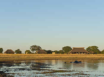 Camp Hwange: Wasserloch Camp Hwange: Wasserloch