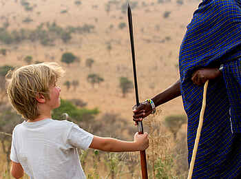 Kubu Kubu Tented Camp: Der kleine Massai Kubu Kubu Tented Camp: Der kleine Massai