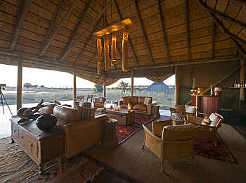 Camp Hwange: Offene Lounge Camp Hwange: Offene Lounge