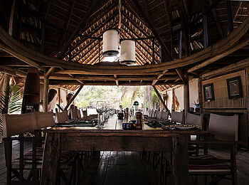 Greystoke Mahale: Speisesaal Greystoke Mahale: Speisesaal