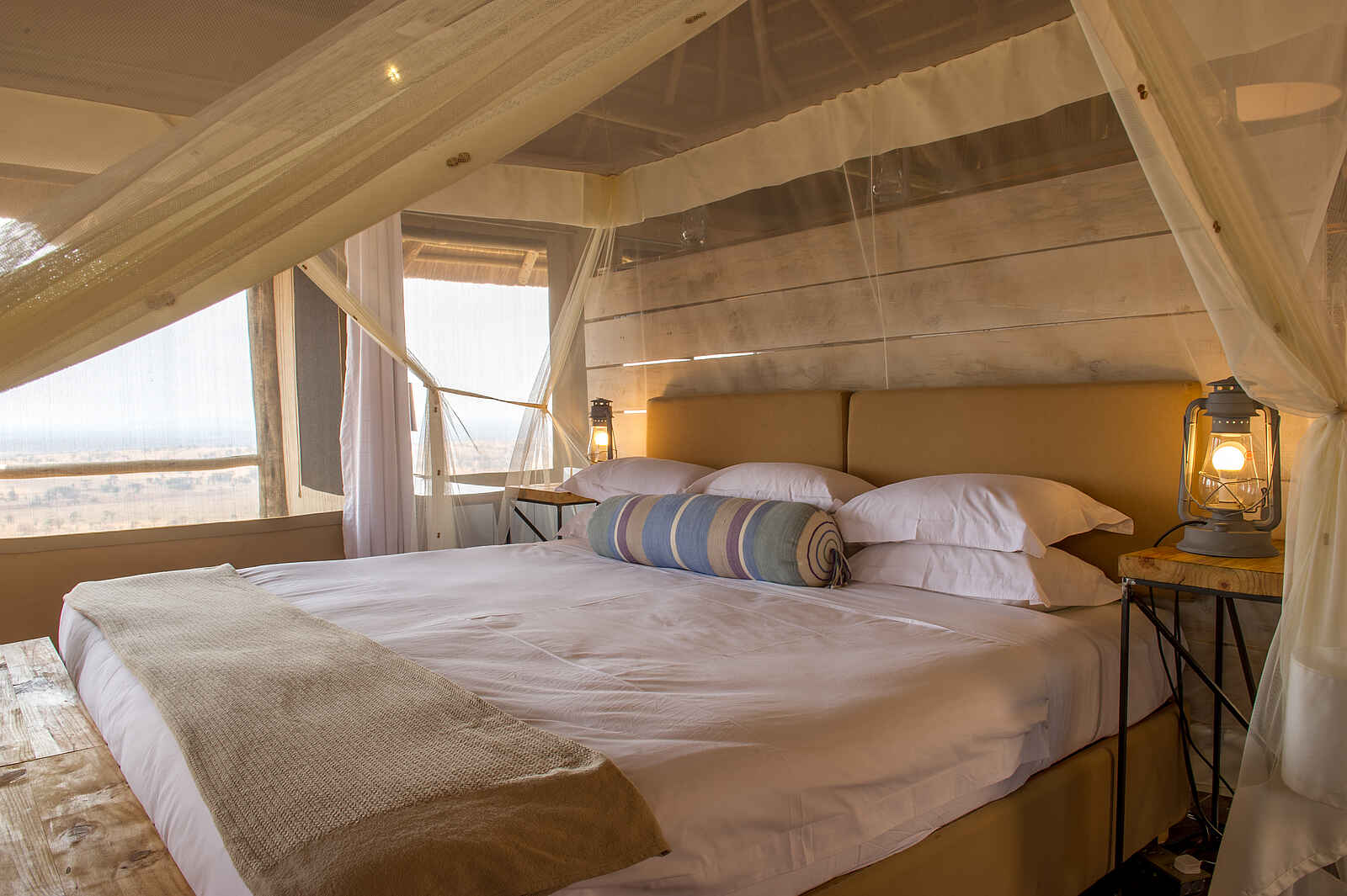 Kubu Kubu Tented Camp: Bett mit Ausblick Kubu Kubu Tented Camp: Bett mit Ausblick