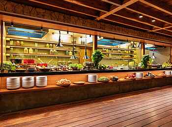 Zuri Zanzibar: Kochstation im Restaurant Zuri Zanzibar: Kochstation im Restaurant