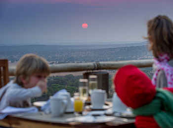 Kubu Kubu Tented Camp: Ausblick beim Essen Kubu Kubu Tented Camp: Ausblick beim Essen